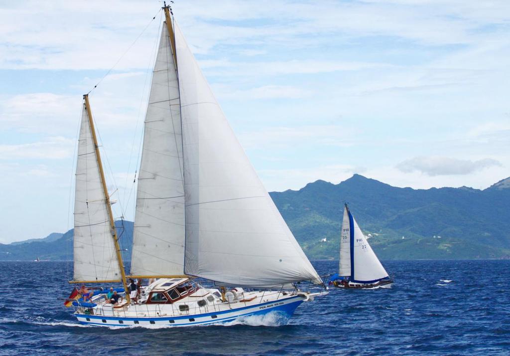 Aragon skippered by long term PGYC member Gundolph Ahrens, a steel hulled Passat 60. PGYC All Souls Regatta 2016 © Terry Duckham